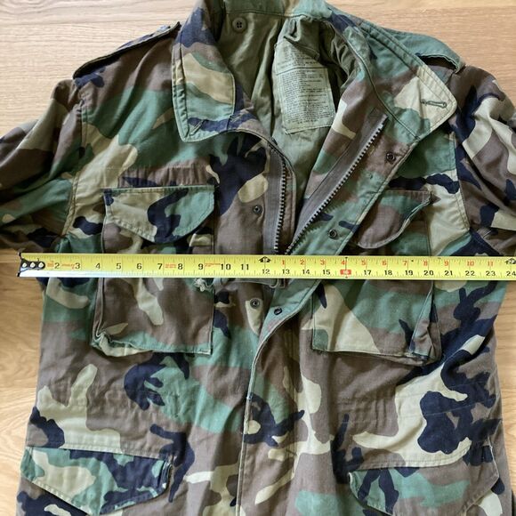 Military Issued Cold Weather Field Jacket L Woodland Camouflage Tactical Gear - Picture 15 of 16